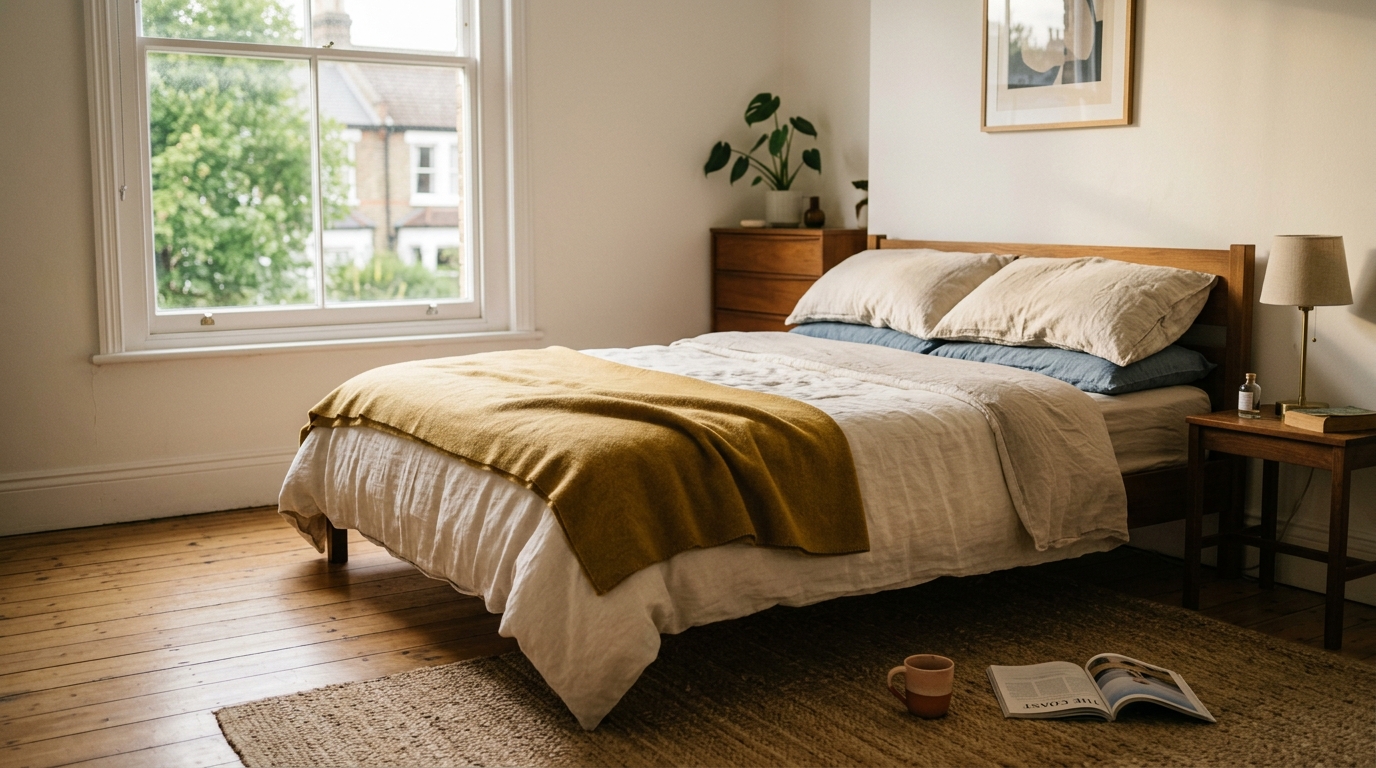 🛌 Скамья в изножье — там, где живёт плед — как НЕ надо