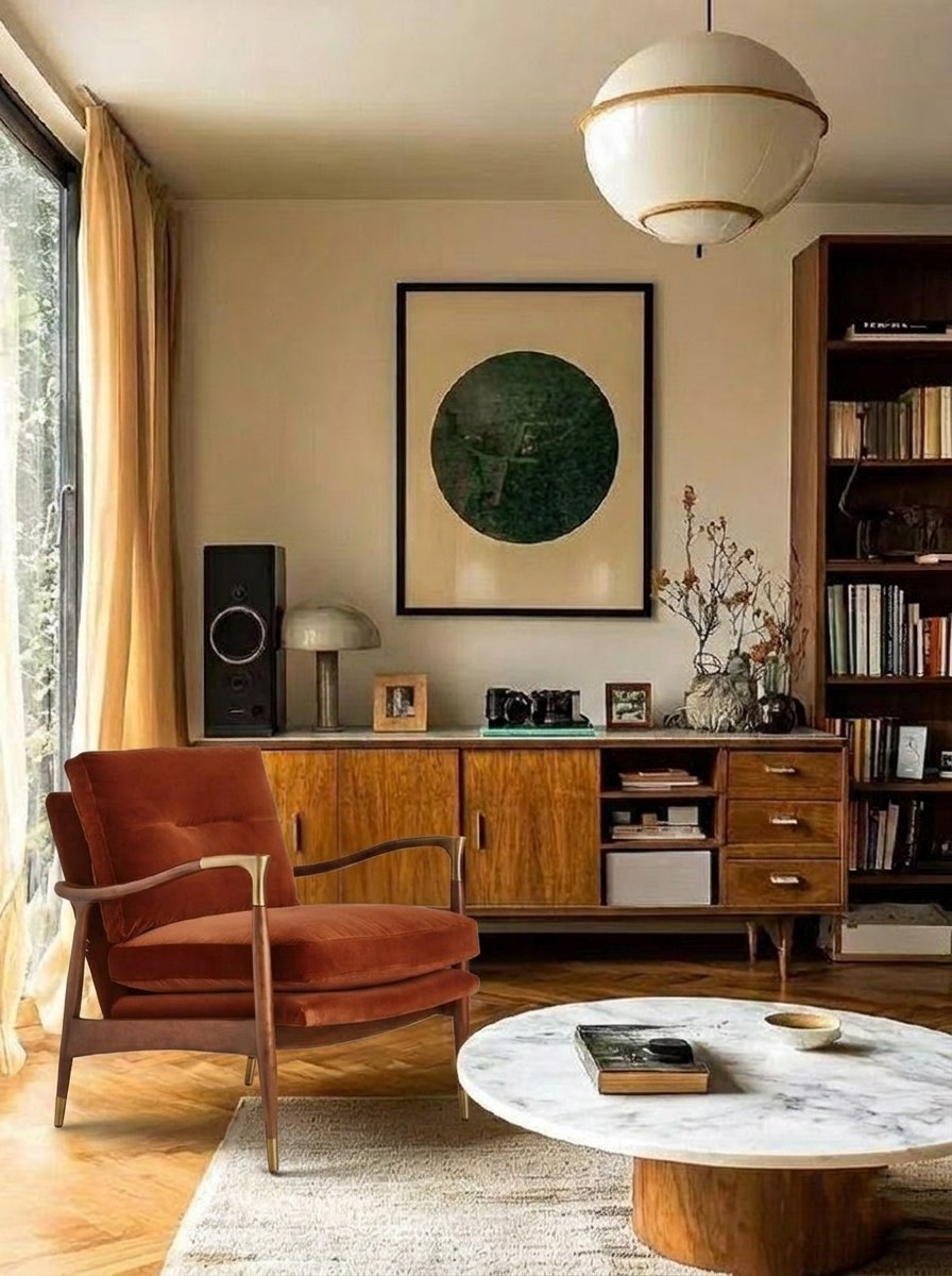 Терракотовое кресло